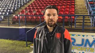 Montrose 11 Arbroath  Ryan Dow  Post Match Interview [upl. by Sweyn]