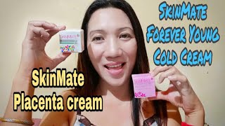 SkinMate Placenta Cream and SkinMate Cold Cream SPF 15  Criselle Morales [upl. by Leahciam]