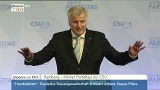 CSUParteitag Rede von Horst Seehofer am 21032015 [upl. by Aloysius917]