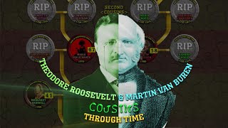 Theodore Roosevelt amp Martin Van Buren Cousins Through Time Family Tree Connection [upl. by Proulx303]