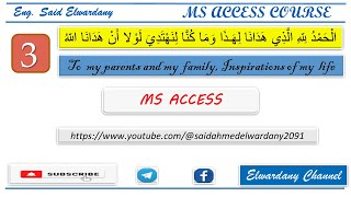 Ms Access Session 3 [upl. by Adnamra]