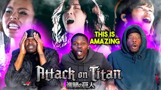 RAP FANS REACTS TO ATTACK ON TITAN Suite  Hiroyuki Sawano Project emU [upl. by Blunt]