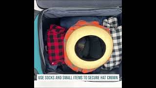 How To Pack A Fedora  Packing explore travel [upl. by Swenson]