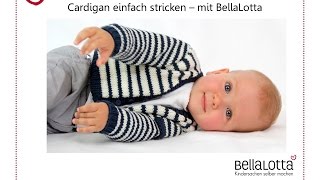 Babyjacke Cardigan einfach stricken  Stricken für Anfänger [upl. by Davide]