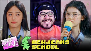 Reaction to Jeans ZINE NewJeans School EP1 amp EP2 [upl. by Trilbi]