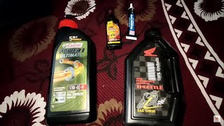 Best EngineOilGrade for Xblade  Engine Oil Replacement Honda XbladeHornet [upl. by Ari711]