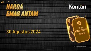 Harga Emas Antam Hari Ini Kembali Naik Tipis Jumat 30 Agustus 2024  KONTANTV [upl. by Llig]