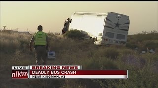 4 dead in Arizona crash on US 93 involving Dallas Cowboys bus [upl. by Rawde]