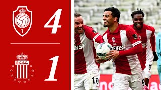 HIGHLIGHTS I ROYAL ANTWERP FC 41 R CHARLEROI SC I JPL speeldag 21 I 2023  2024 [upl. by Yokoyama]