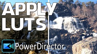 How to Apply LUTs  PowerDirector [upl. by Lise]