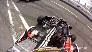 Demo Max Verstappen Helmet Cam Exclusive Footage CRG VKV City Racing Rotterdam 2013 [upl. by Tulley532]