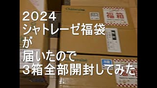 シャトレーゼ福袋（２０２４）が届いたので、３箱全部開封してみました。お菓子福袋、アイスクリーム福袋、ワイン福袋 [upl. by Bridget]