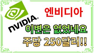 엔비디아 전망  이변은 역시나 없었어요 주당 250달러도 문제 없습니다 [upl. by Ynogoham]