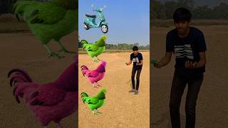 🐓 to  scooter rickshaw auto amp cycle VFX Magical Video ✨ shorts vfx shortsfeed [upl. by Ev797]