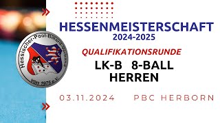 WATCH LIVE  LKB 8 Ball 03112024 Herren PBC Herborn [upl. by Nauqaj]