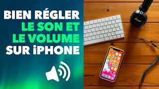 Bien régler le son et le volume de liPhone sonnerie alerte réveil vidéos etc [upl. by Eniagrom]