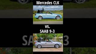 Mercedes CLK vs SAAB 93 Convertible Roof Race [upl. by Winona601]