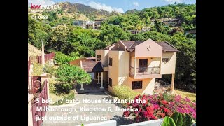 5 bed  7 bath House for Rent in the Millsborough Kingston 6 Jamaica just outside of Liguanea [upl. by Magulac]