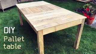 DIY  How to make table from pallet wood [upl. by Id]