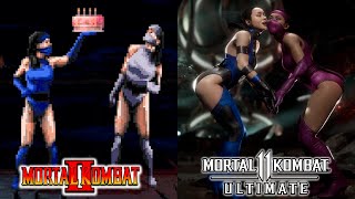 Mortal Kombat  All Friendships Comparison MK2 MK3 UMK3 MKT MK11 [upl. by Kelby138]