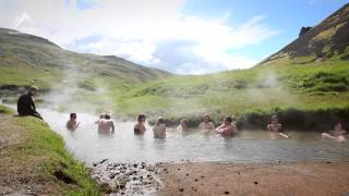 Hot Springs and Glaciers in Iceland Walk through Ice and Fire [upl. by Delcina]