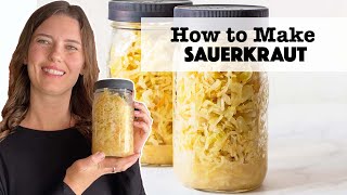 How to Make Sauerkraut  one of the easiest homemade fermented foods [upl. by Mcdermott]