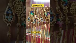 Microplated gold look mugappu chain enamel paint mugappu chaingold look trendinglatestjewellery [upl. by Raknahs]