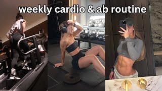 MY WEEKLY CARDIO amp AB ROUTINE [upl. by Musette]