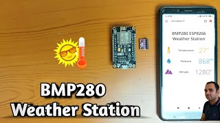 ESP8266 weather station web server with BMP280  BMP280 Web Server [upl. by Kazimir]