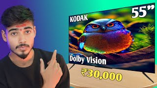 Kodak 55quot inch best 4K Ultra HD QLED Smart Android TV under 30k [upl. by Narhet]