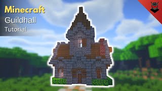 Minecraft How to Build a Medieval Guildhall  Guildhall Tutorial [upl. by Noivad]