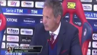 Sinisa Mihajlovic quotNON ME NE FREGA UN CAZZOquot  Conferenza post partita Crotone  Torino [upl. by Thury46]