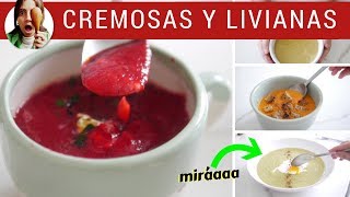 SOPAS 5 cremas de verduras para todos los días [upl. by Noired]