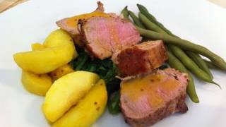 PORK WITH APPLES  HEALTHY RECIPE [upl. by Ahseila]