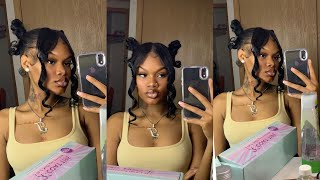 HOW TO TWO SPACE BUNS WITH TWO BANGS USING CLIP INS ft Moresoo Hair  BEGINNER FRIENDLY [upl. by Hathaway722]