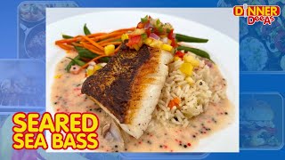 Seared Sea Bass  Dinner DeeAs [upl. by Eerahs]