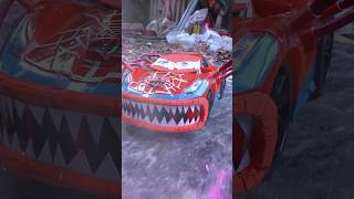 Upgrade RC Lighning Spider DIY thundercartoy mcqueen choochoocharles monstercar [upl. by Reifinnej]