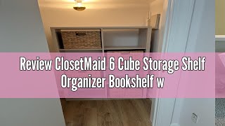 Review ClosetMaid 6 Cube Storage Shelf Organizer Bookshelf with Open Back Vertical or Horizontal E [upl. by Bethena]