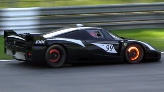 Ferrari FXX Evoluzione PURE SOUND amp Glowing Brakes [upl. by Ennaed]