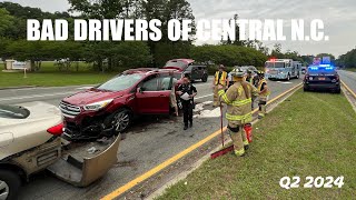 Bad Drivers of Central North Carolina  Q2 2024 [upl. by Clabo]