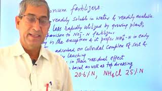 SSAC  311  Lecture 9 Nitrogenous Fertilizers [upl. by Nayra]