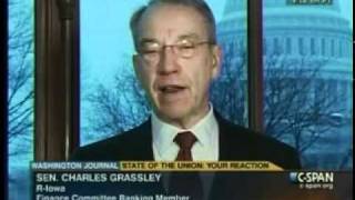 Grassley on CSPANs Washington Journal with Greta Brawner [upl. by Leeban]