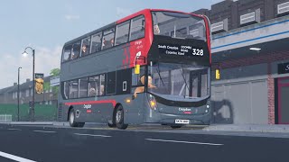 A drive in a Enviro 400 MMC 328  Croydon Hospital  Coombe rd  Croydon The London Transport Game [upl. by Rexfourd]