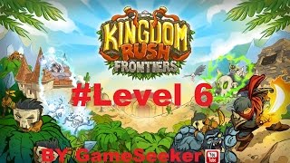 Kingdom Rush Frontiers Walkthrough Level 6 Nazerus Gates  3 Stars [upl. by Llewxam175]