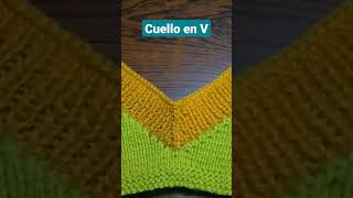 Cómo tejer ESCOTE en V o CUELLO en V Tejido con dos agujas Silvana Tim tejidos Tutorial 190 [upl. by Lynelle188]