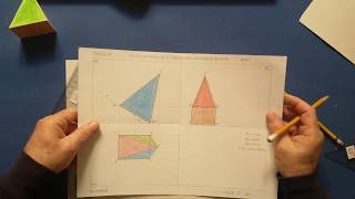 Proiezione ortogonale piramide rettangolare inclinata di 30 gradi al PO [upl. by Yraunaj]