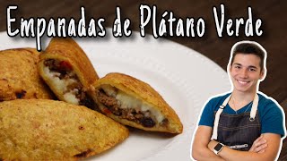 Empanadas De Plátano Verde  Cocina recetas comida Cubana  receta Tostones rellenos  Cuban recipes [upl. by Reinhard]