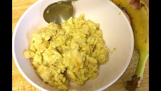 BANANA SCRAMBLED EGGS 2 INGREDIENT healthy and easy recipe adding 2 eggs to banana is so delicious [upl. by Animehliw309]