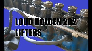 Holden 202 Lifters Blue Motor How to take apart loud ticking lifters and clean them [upl. by Mount]