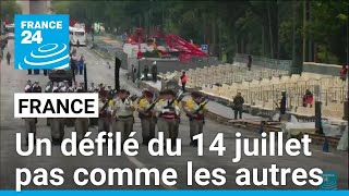 France  un défilé du 14 juillet pas sur les ChampsÉlysées mais avec la flamme olympique [upl. by Ynner765]